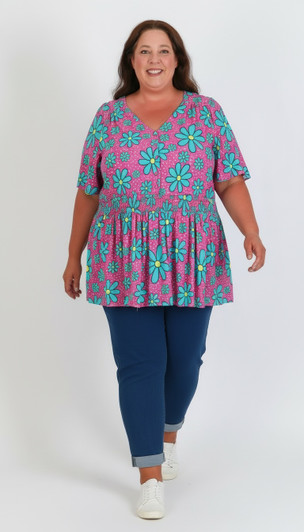plus size daisy top 