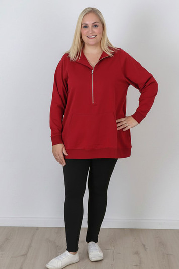 plus size black winter fleece leggings with pockets  - Curvaceous 