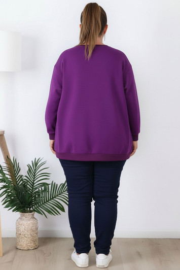 Super Soft Purple Sweater Top