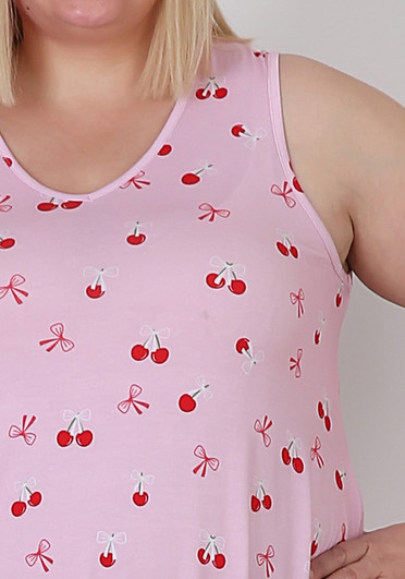 Plus Size Summer Cherries Tank Top