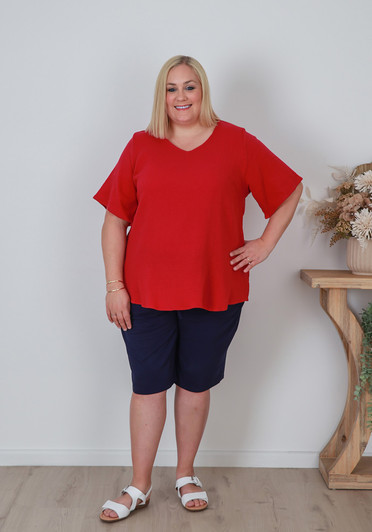 Plus Size Shorts In Navy