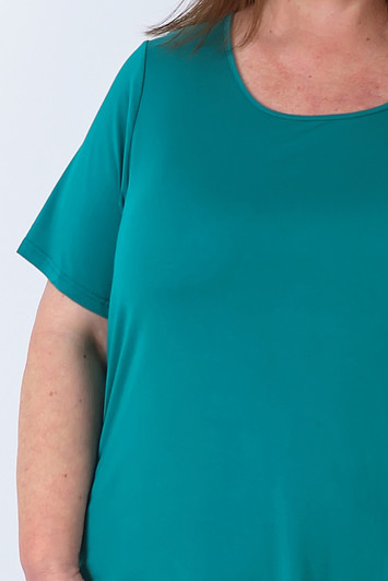 plus size Bamboo Tee In Teal