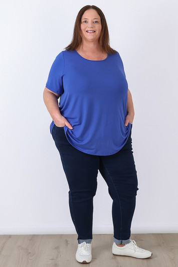 plus size Bamboo Tee In Blue