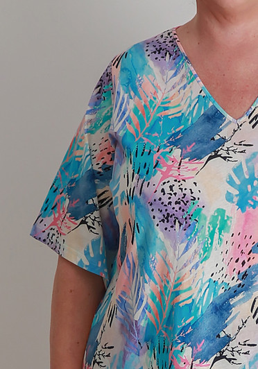 Plus Size Curvaceous Cotton Pastel Tee