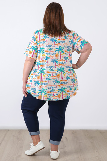 plus size short sleeve summer days top