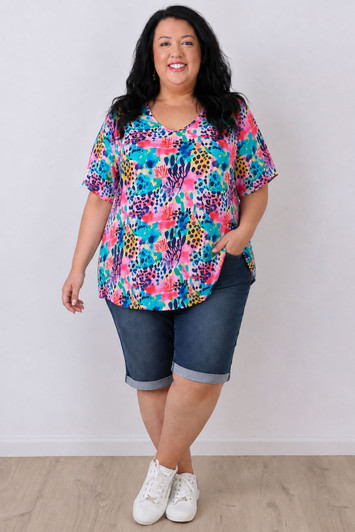 Coral Reef Short Sleeve Top