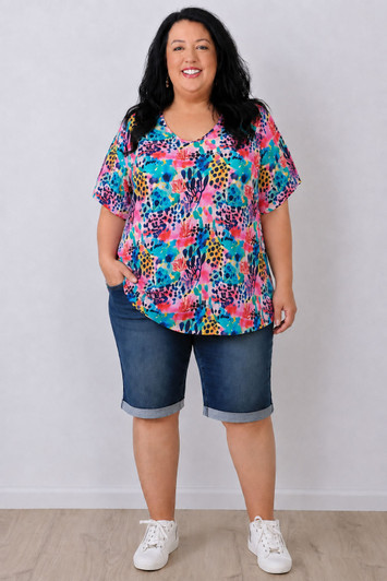 Coral Reef Short Sleeve Top