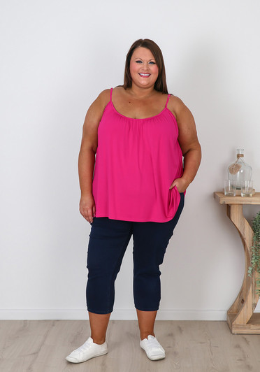 Plus Size Loose Fit Camisole in Hot Pink