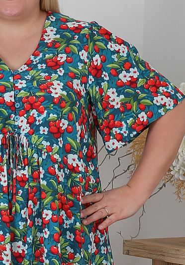 Plus Size Summer Cherry Blossom Top
