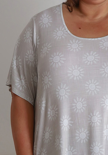 Plus Size Summer Sun Stretch Top