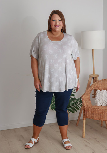 Plus Size Summer Sun Stretch Top