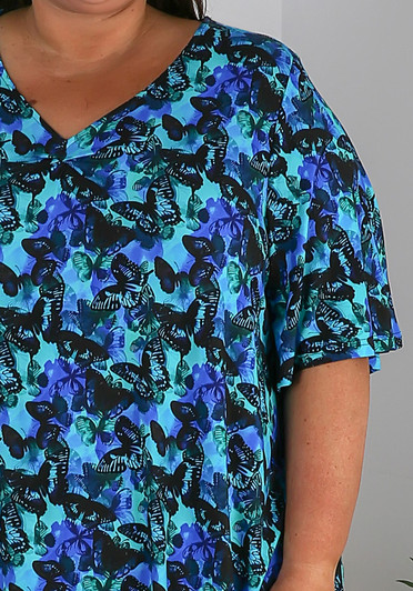 Plus Size Summer Butterfly Top 
