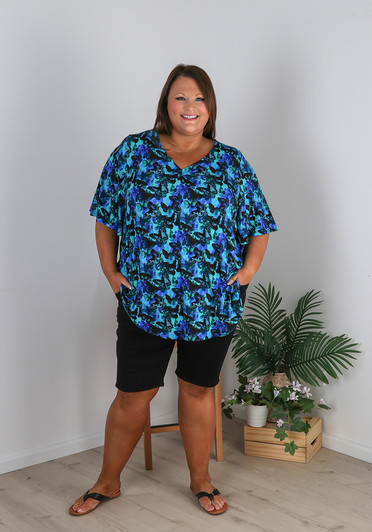 Plus Size Summer Black Shorts