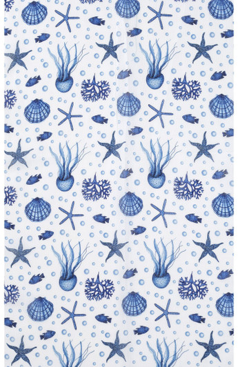 Under the Sea Blue and White Scarf