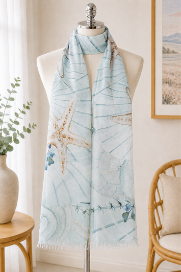 Starfish Sea Stars Scarf