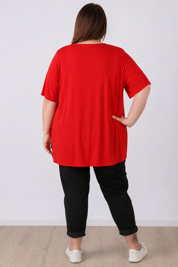 plus size red short sleeve top curvaceous 