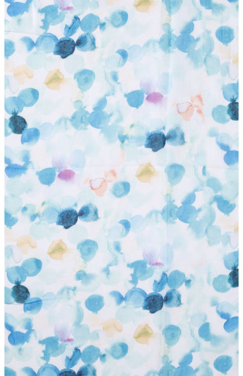 Lightweight Teal Watercolour Spots Scarf