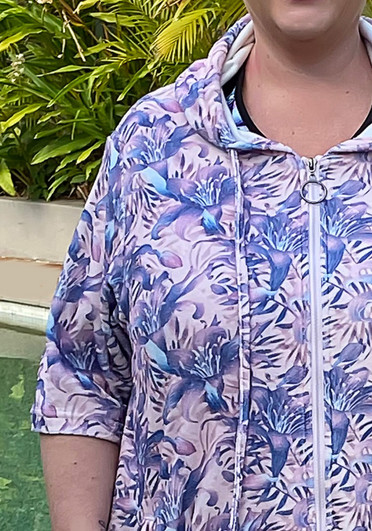 Plus Size Pastel Lily Swim Coverup