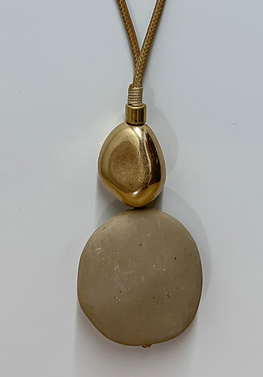 Earthen Stone Pendant Necklace from Curvaceous