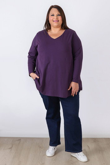 Plus Size Boot Leg Denim Jeans In Indigo - Curvaceous