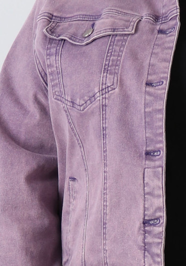Your Go To Stretch Denim Jacket Mauve Wash