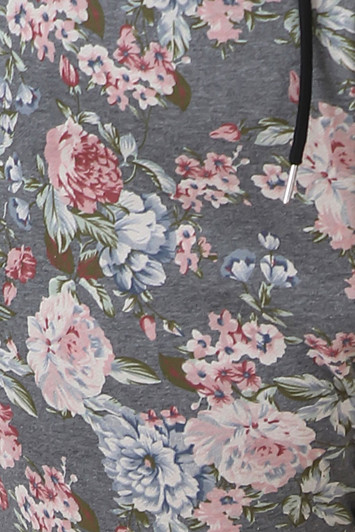 Pink Blooms Roll Up Cuff Track Pants