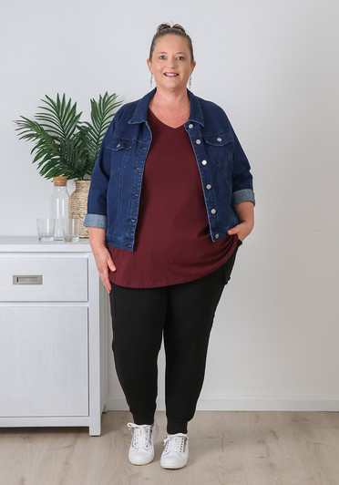 plus size black cargo track pants  Curvaceous 