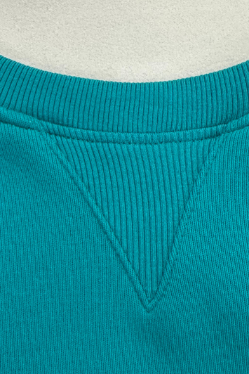 Plus Size Turquoise Fleecy Cotton Jumper 