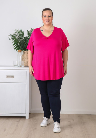 Plus Size Indigo Blue Jeggings With Pockets