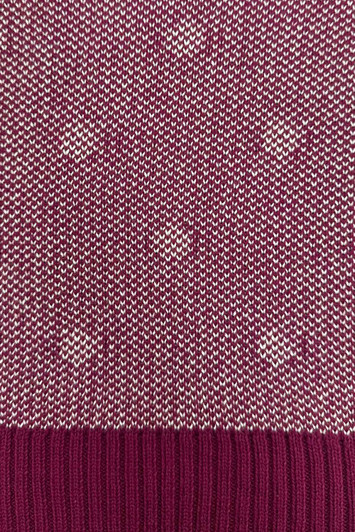 Berry Polka Dot Cotton Knit Jumper