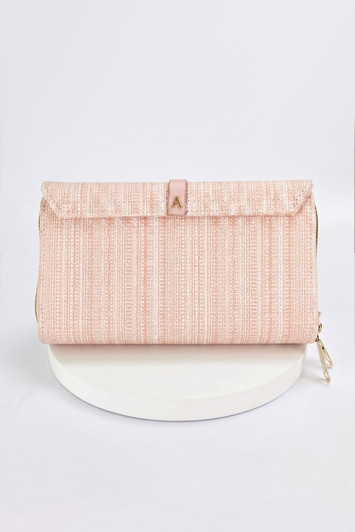 Pink Belted Cross Body Bag