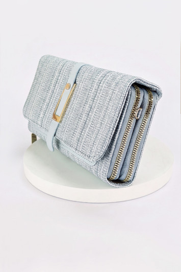 Blue Belted Cross Body Bag