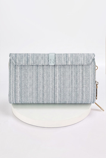 Blue Belted Cross Body Bag