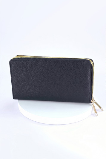 Black Heart Clasp Cross Body Bag