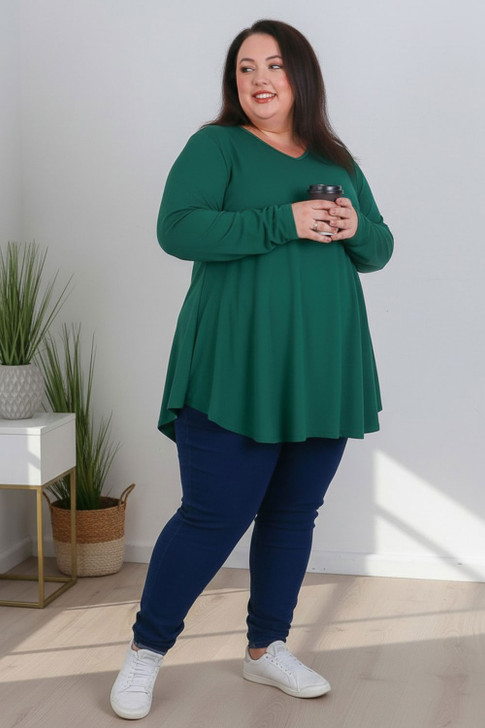 Green Fishtail Swing Top