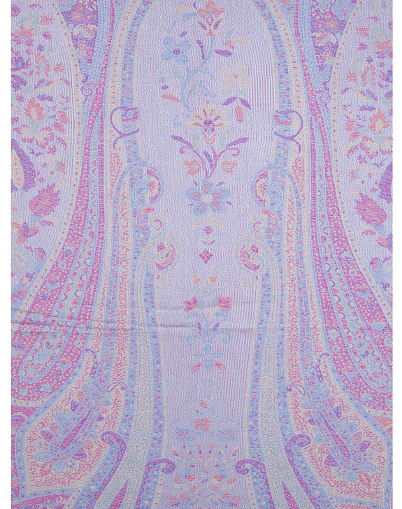 Lilac Floral And Paisley Design Pashmina Scarf