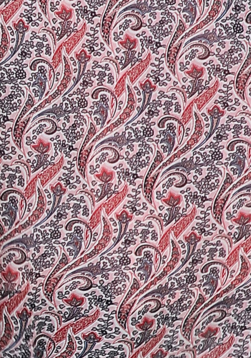 ***Pink Paisley Keyhole Neck Hanky Hem Tunic