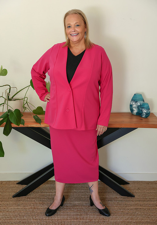 Plus Size pink Skirt