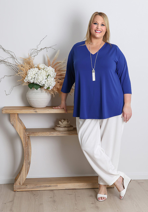 Plus Size Blue Top