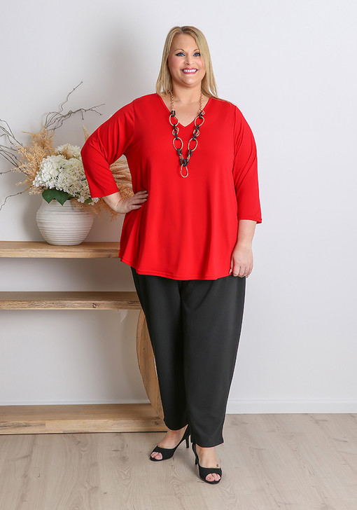 Plus Size Red Top