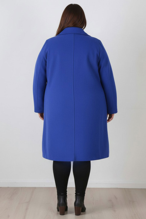 Plus size blue winter coat