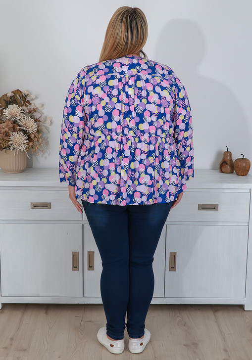 Plus Size Tie Front Top
