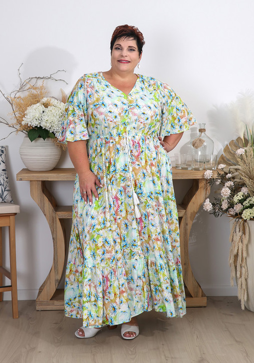 Plus Size Holiday Fun Maxi Dress