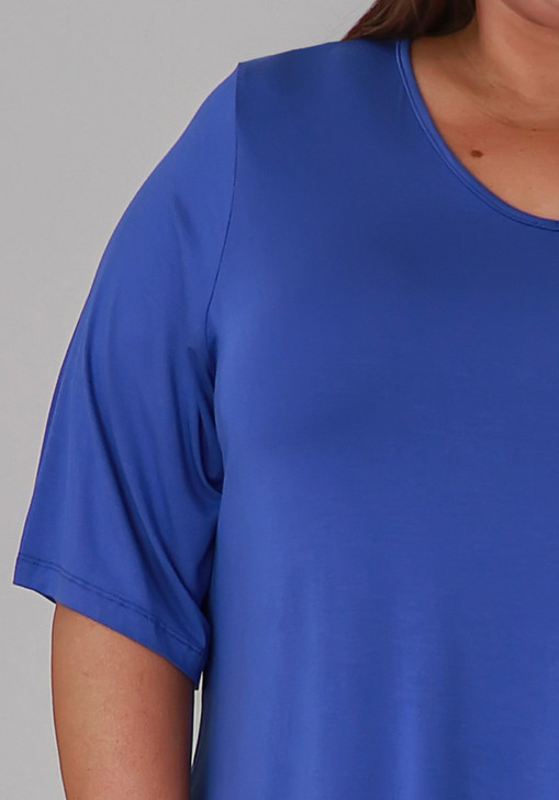 Plus Size Periwinkle Bamboo V Neck Tee
