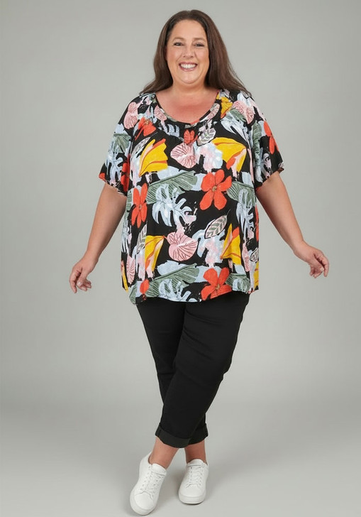 Plus Size Bold And Bright Top 