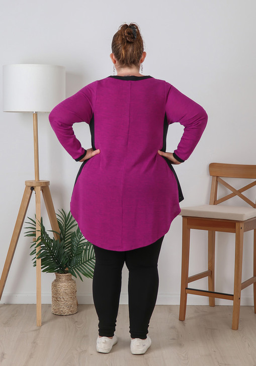Plus Size Black Fleecy Leggings With Pockets