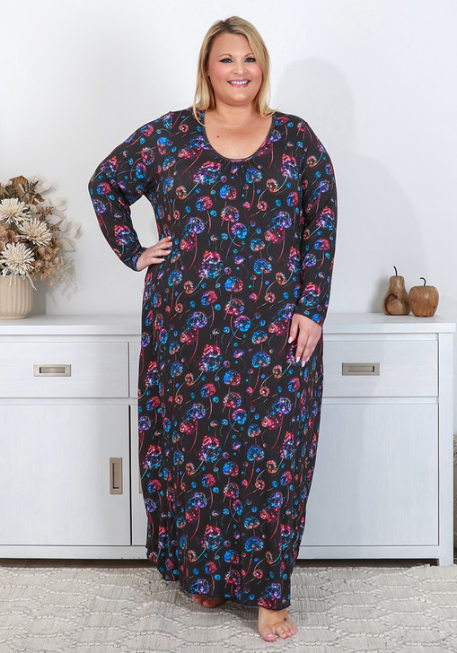 Plus Size Glowing Dandelion Stretch Nightie