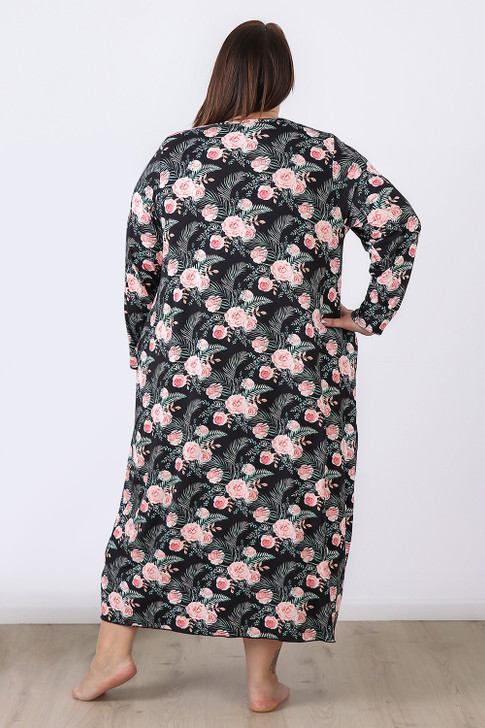 Plus Size Blush Rose Stretch Nightie