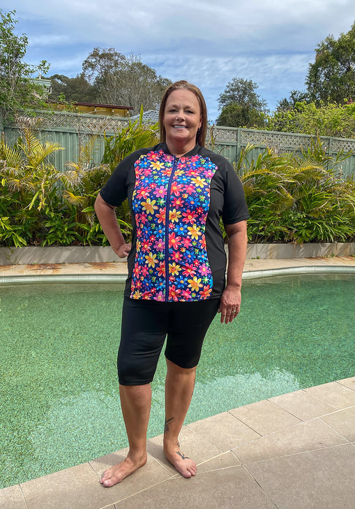 Plus Size Black Swim Short