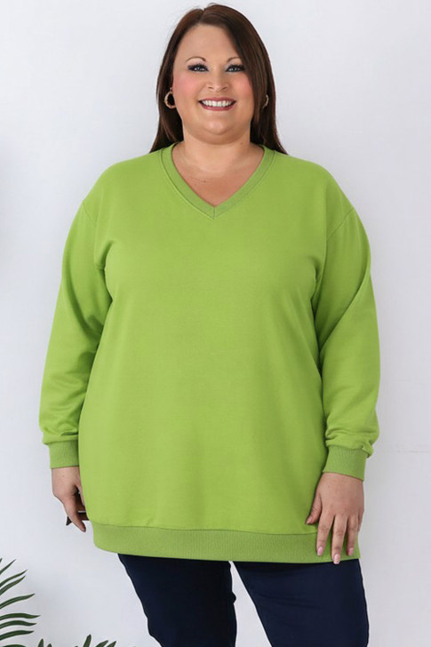 Super Soft Apple Green Sweater Top